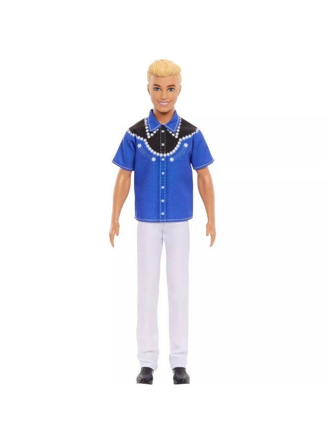 Barbie Fashionistas 65th Anniversary Western Look Blonde Ken Doll (29.21 cm) - Image 2