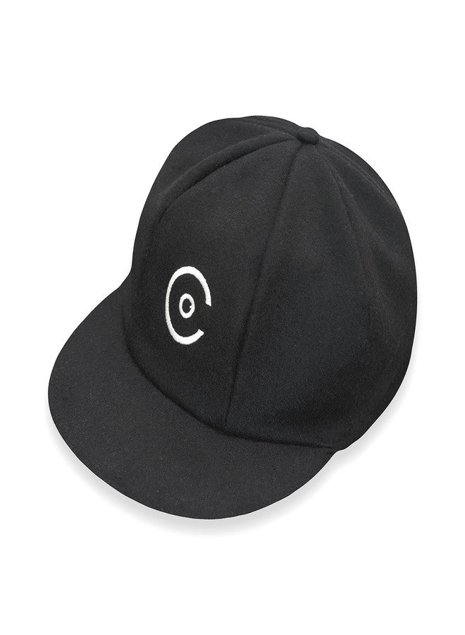 Coreteq Unisex Melton Wool Traditional Baggy County Cap Cricket (Pack of 1) (Free Size, Classic Black) - Image 2