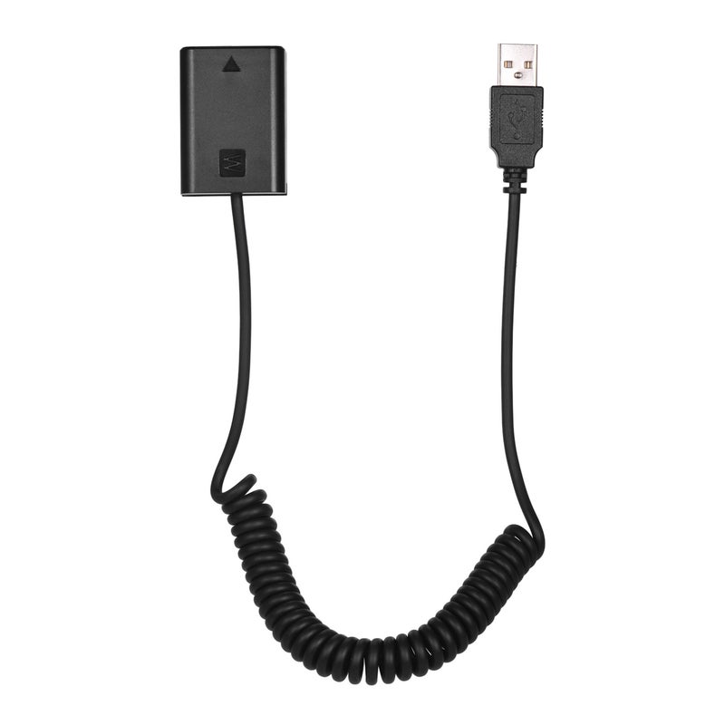 5V USB NP-FW50 Dummy Battery Pack Coupler Adapter with Flexible Spring Cable Compatible with Sony A7 A7II A7R A7S A7RII A7SII A6000 A5000 A3000 NEX5 NEX3 ILDC Camera - Image 5