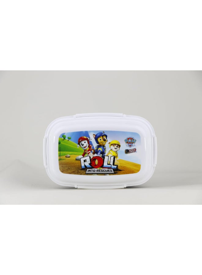 SunCe Paw Patrol Roll into Rescue 4-Clip Closure Lunch Box Blue and White 5.9 x 3.54 x 8.66 Inch SUNS-4404PTS  - Image 1