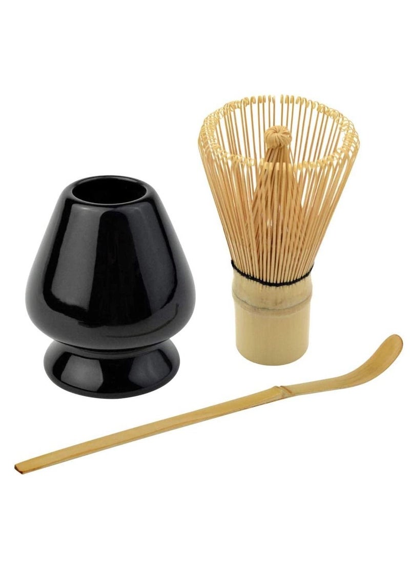 Excefore Japanese Tea Set, Traditional Matcha Tool Ceremony Accessories, Blender, Spoon (3 Piece White)  - Image 1