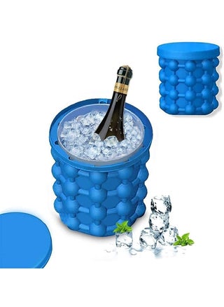 BHAGVAT Ice Cube Maker Bucket Space Saving Silicone 2 in 1 Mould Container Box Round Portable for Frozen Whiskey Cocktail Beverages Reusable BPAFree 1 - pzsku/ZDA8A5A7A0DCACA75BEFBZ/45/1748264883/c8a58b03-caa4-4cef-a5db-e5a54a239ad9