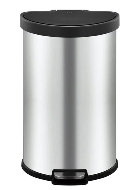 ARIA SERIES | 45L Step Trash Bin | Brushed Stainless Steel Finish | Soft-Closing, Fingerprint-Resistant Design | Versatile Waste Management Solution for Homes & Kitchens