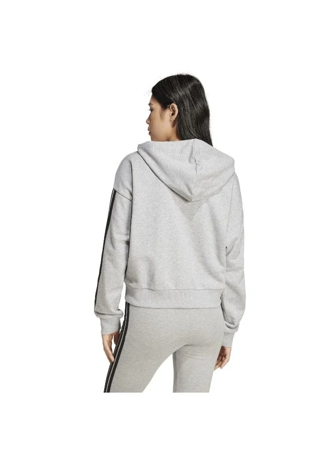 Adidas  essentials 3-stripes french terry full zip women hooded track top for Women | Best Price UAE