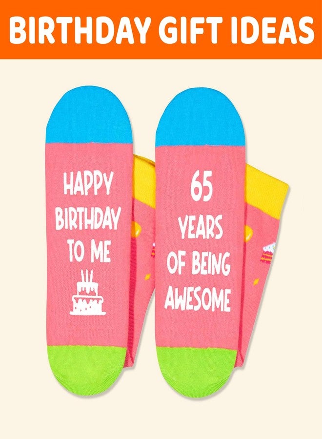 Zmart 65th Birthday Gifts for Women - 65 Year Old Birthday Gifts Ideas for Female, 65th Gift for Her, 65 Year Old Socks - Image 4