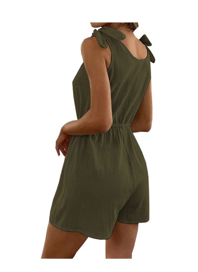 Loquat - New Fashion Solid Color Casual Jumpsuit - Image 1