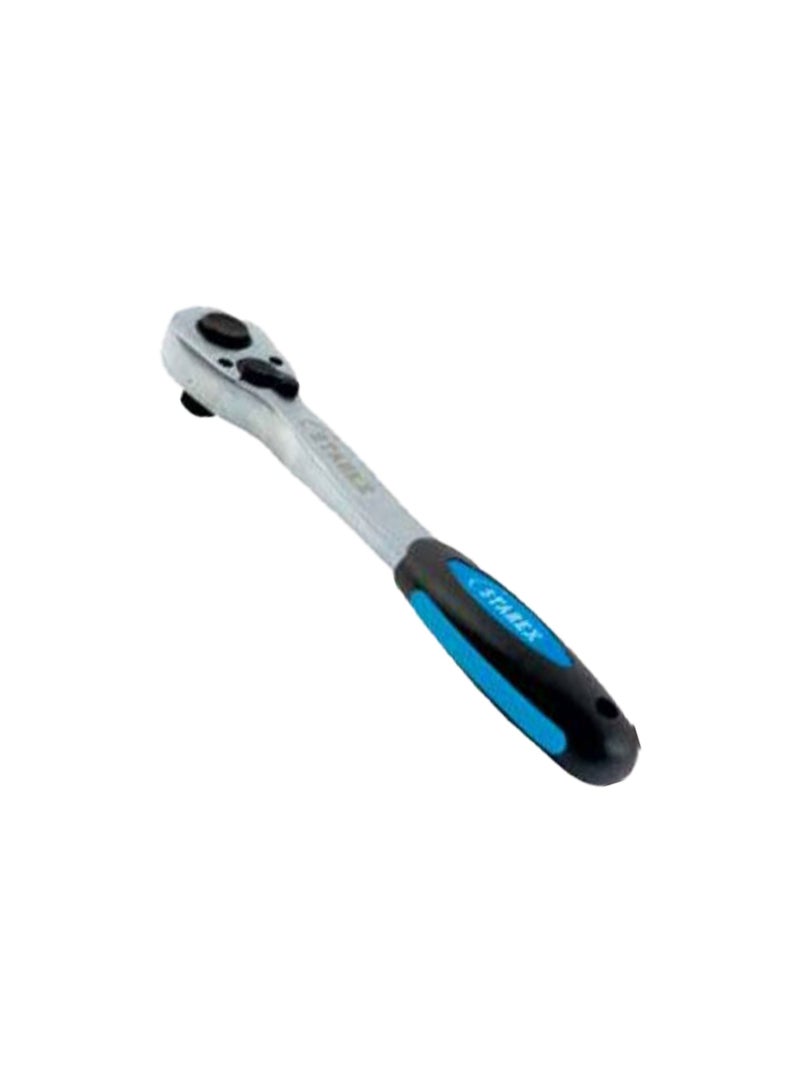 Starex Ratchet Wrench 1/4" H-Style CRV Grey/Blue Handle Half Blister