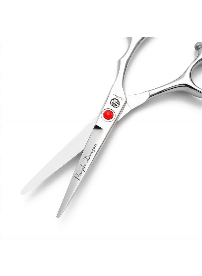 Purple Dragon 4“/5"/5.5"/6"/6.5"/7"/7.5"/8"/9"/10" Sharp Edge Salon Hair Cutting Shears - Pet/Dog Grooming Scissors with Bag - Perfect for Barber or Pet Groomer - Image 1