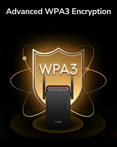 Cudy AX3000 Dual Band Wi-Fi 6 Extender, WiFi 6 Repeater Coverage up to 3000 Sq.Ft. and 70 Devices, 802.11ax, 160MHz, MU-MIMO, Beamforming, OFDMA, WPA3 - Image 5