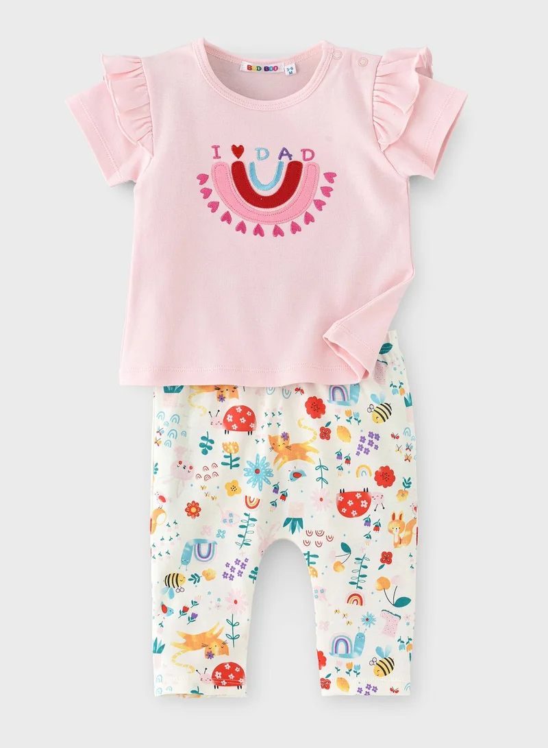 Boo Boo Infant Printed Tee & Leggings