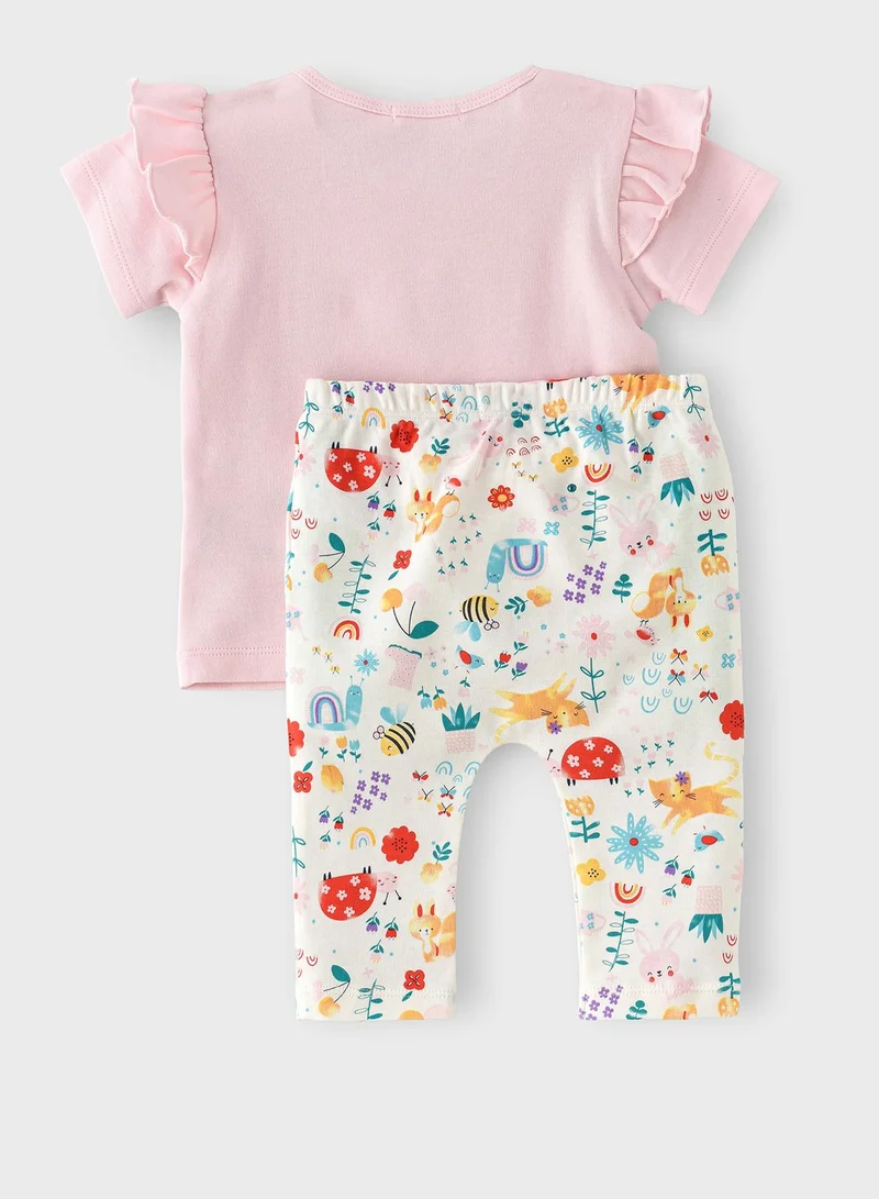 Boo Boo Infant Printed Tee & Leggings