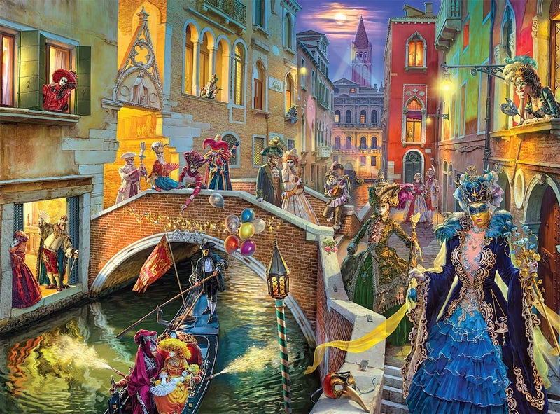 Buffalo Games Image World Venice Carnival 1000 Piece Jigsaw Puzzle for Adults Challenging Puzzle Perfect for Game Nights Finished Size is 2675 x 1975 - Image 1