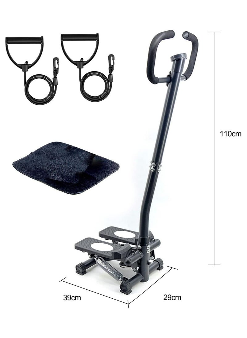 Generic Occuwzz® Fitness Steppers, Mini Stepper with LCD Monitor, Gym Stair Stepper Machine Exerciser with Resistance Bands and Handle Bar, Workout Equipment for Full Body, 150KG Capacity  - Image 3