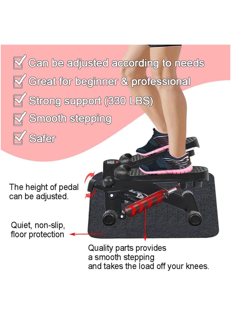Generic Occuwzz® Fitness Steppers, Mini Stepper with LCD Monitor, Gym Stair Stepper Machine Exerciser with Resistance Bands and Handle Bar, Workout Equipment for Full Body, 150KG Capacity  - Image 5