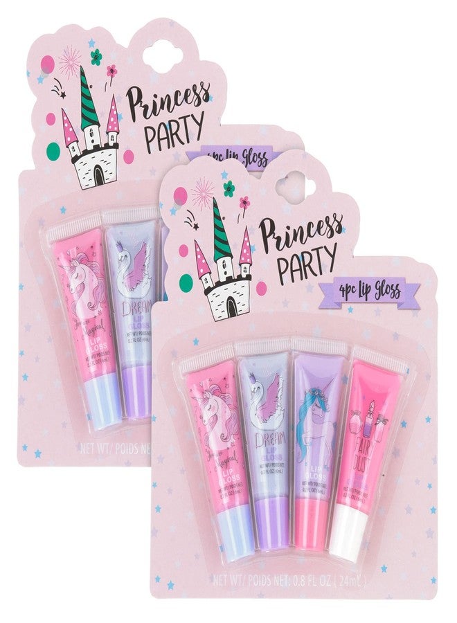 Expressions 8pc Lip Gloss Set - Flavored Lip Gloss Tubes, Non-Toxic & Kid-Friendly, Fruit Flavors, Valentine's Day Gifts for Kids - Image 2