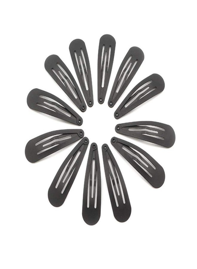 دوفاش مجموعة دوفاش من 12 مشبك شعر للنساء - مشابك شعر معدنية مانعة للانزلاق، مشابك صغيرة 5 سم (2 بوصة) للشعر الخفيف والناعم، لون أسود مطفي - Image 1