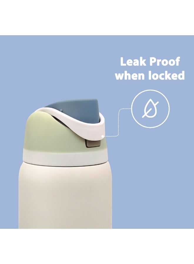 ibsun Insulated Stainless Steel Water Bottle with Straw for Sports, Travel, and School BPA-Free Sports Water Bottle, 1L - Image 5