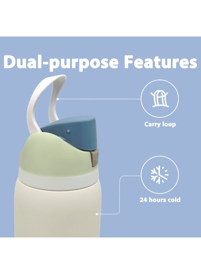 ibsun Insulated Stainless Steel Water Bottle with Straw for Sports, Travel, and School BPA-Free Sports Water Bottle, 1L - Image 4