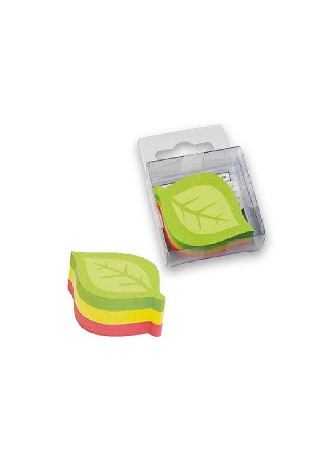 Info Sticky Notes Bucket Leaf Shape 225 Sheet-Multicolour