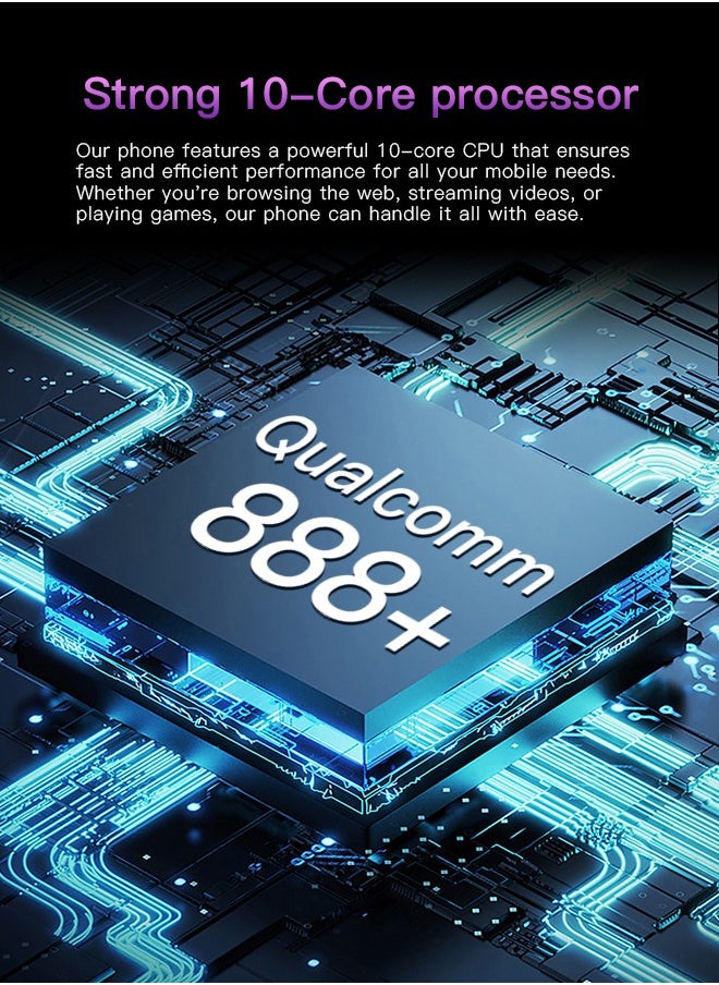 No branded - C58 Pro Max 10-Core 7.3-Inch Smart Island Capsule Screen, 5G Signal, 16+256GB, Android Smartphone Gold, Supports Fast Charging, OTG Function, AI Sound Card, Camera, Recording, Live Broadcast - Image 1