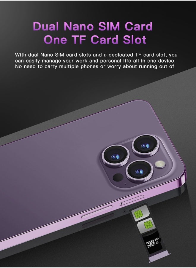No branded - C58 Pro Max 10-Core 7.3-Inch Smart Island Capsule Screen, 5G Signal, 16+256GB, Android Smartphone Gold, Supports Fast Charging, OTG Function, AI Sound Card, Camera, Recording, Live Broadcast - Image 1