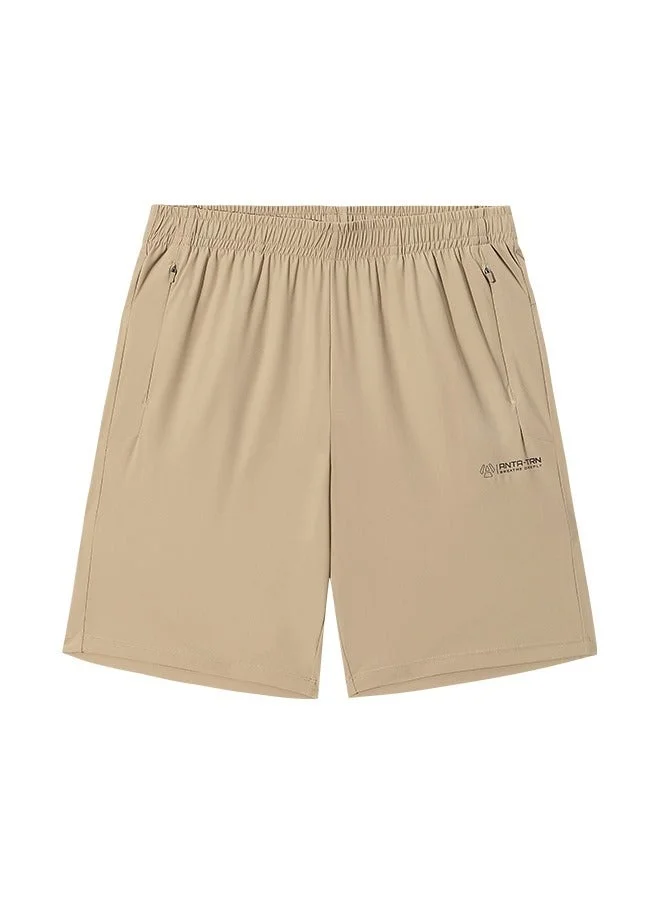 ANTA ANTA   Men Regular Fit Brown Workout Training Commute Knit Half Pants