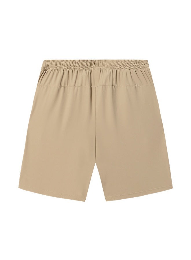 ANTA Regular Fit Workout Training Commute Knit Half Pants Brown - IceFlex Shorts - Image 5