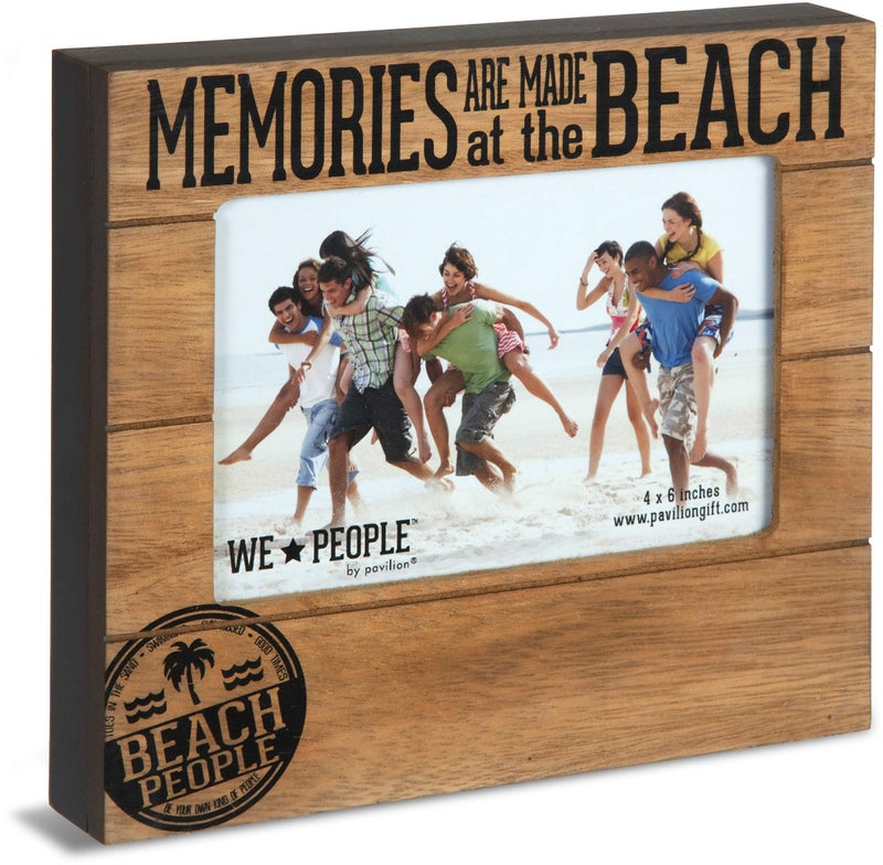 Pavilion Gift Company 67066 Memories are Made at The Beach Photo Frame, 7-1/2 x 6-3/4" - Image 1