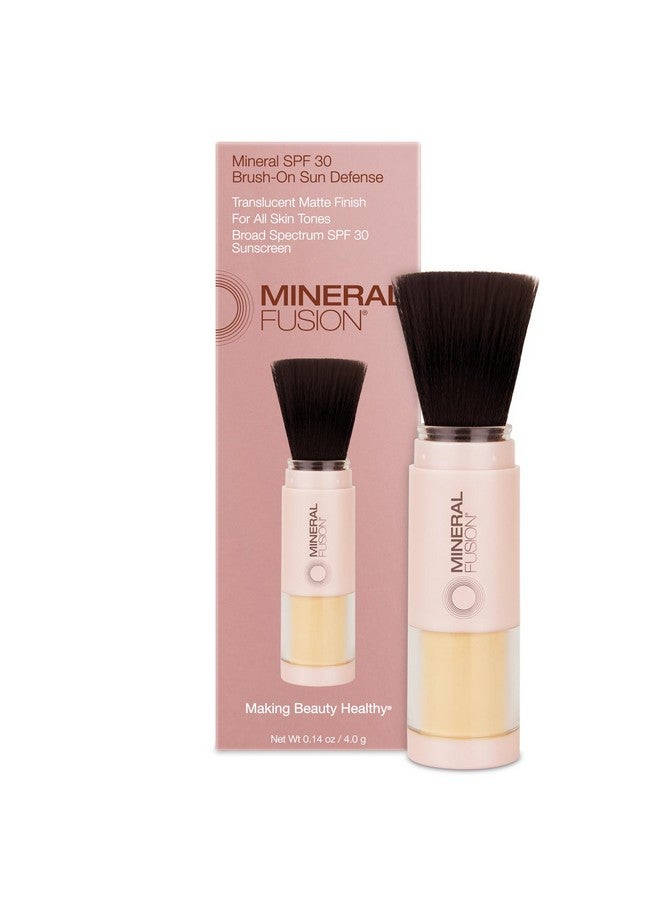Mineral Fusion Mineral Fusion Brush-On Sun Defense, SPF 30, UVA and UVB Protection, No Parabens, Gluten Free, Vegetarian, No Phthalates, Hypo-allergenic 0.14 Ounce (Pack of 1) 