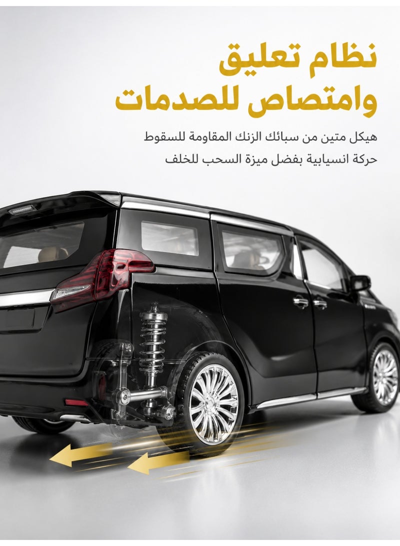 1:24 Scale Luxury MPV Remote Control Model Car with Electric Doors - Image 5