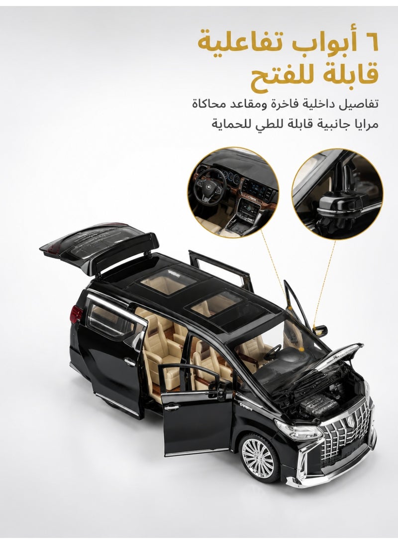 1:24 Scale Luxury MPV Remote Control Model Car with Electric Doors - Image 3