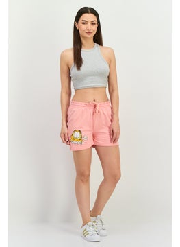 nickelodeon Women Garfield Basic Shorts, Coral  - Image 4
