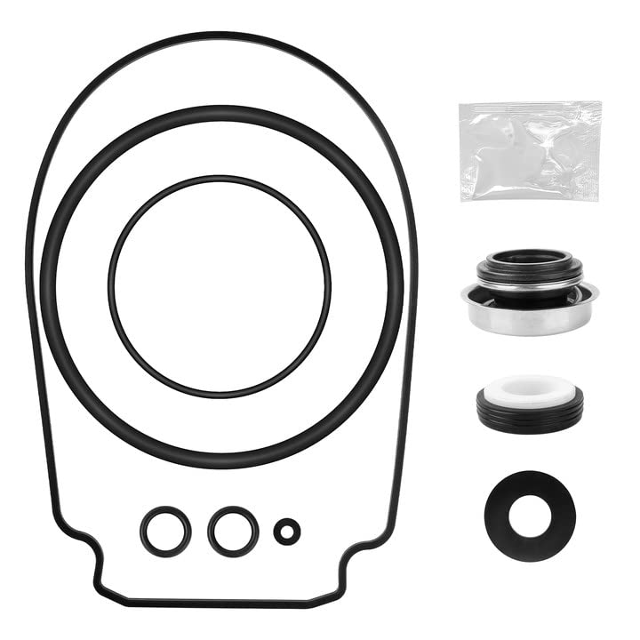 Pokin O-Ring Rebuild Repair Kit, for Pentair WhisperFlo/IntelliFlo Pool Pump Seal Gasket, Drain Plug/Lid/Diffuser O-Rings, Impeller Gasket, PS-1000 Shaft Seal, Fits Pumps Built 2-1-2008 and Later Series - Image 1
