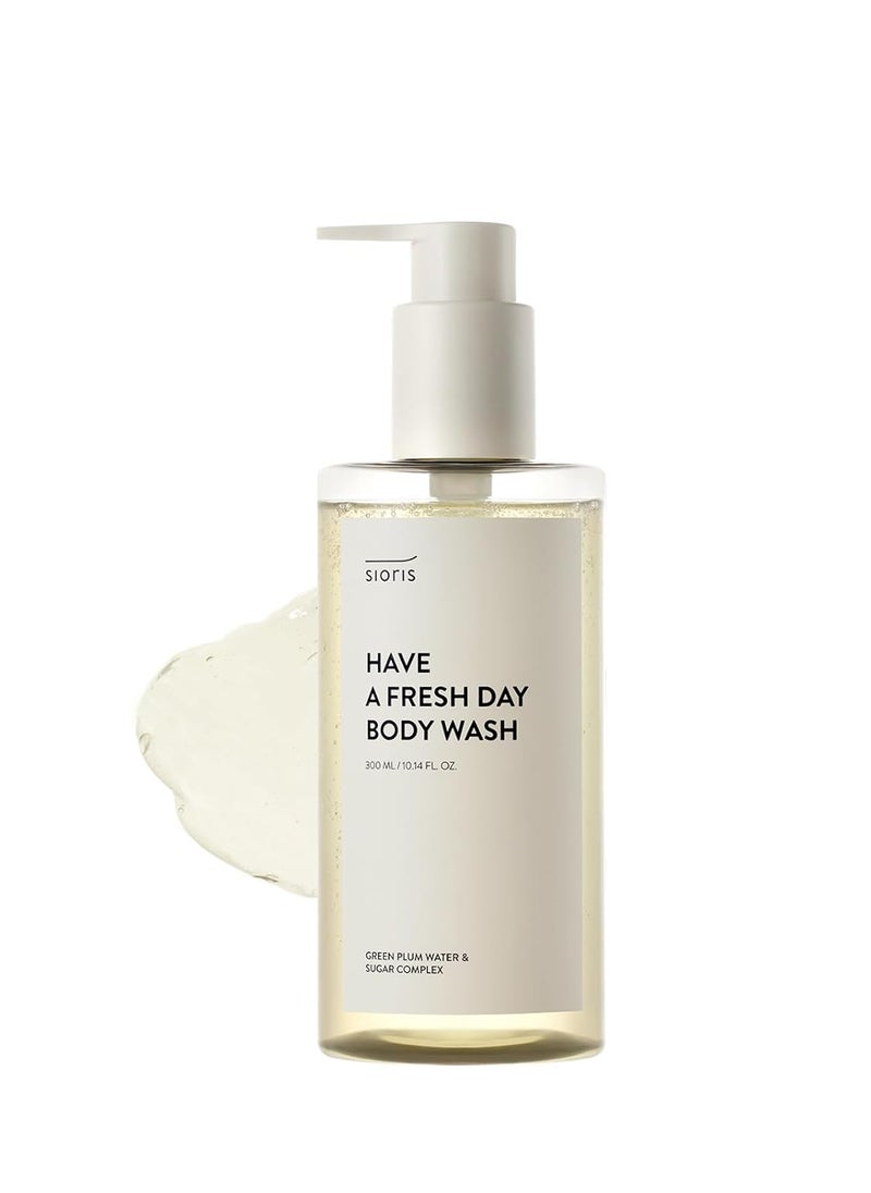 SIORIS - Sioris Have a fresh day body wash 300ml 1014floz Contain natural sulfactant AHA BHA slightly acid sugar vitamin cleanser for sensitive and dry skin good for family body care Korean skin care - Image 1