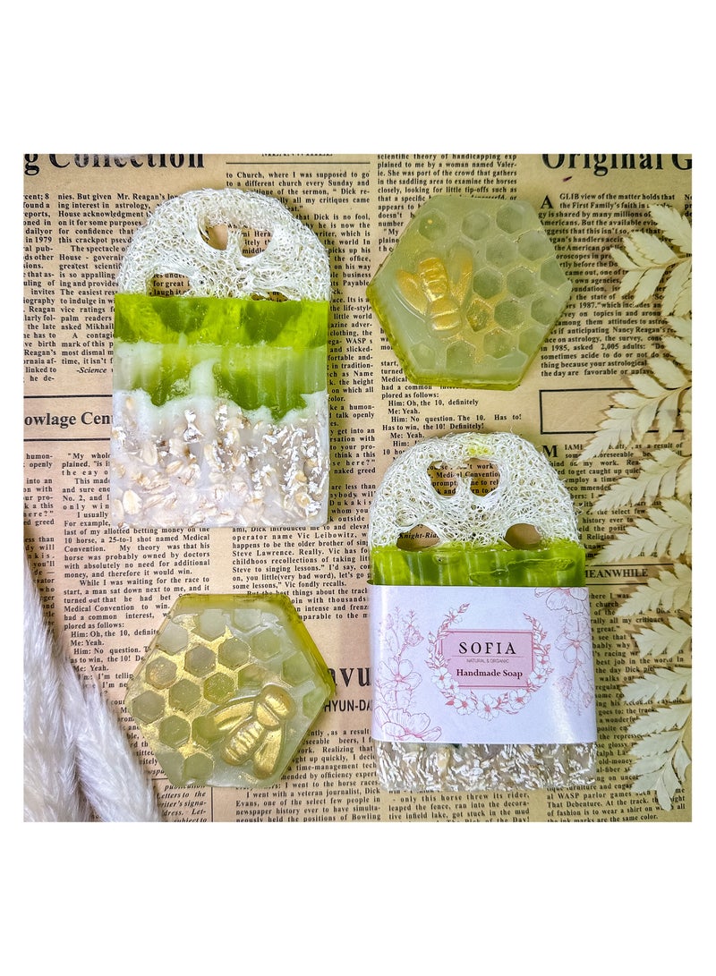   صوفيا طبيعة صابون ليفة – 10 قطع - Image 4