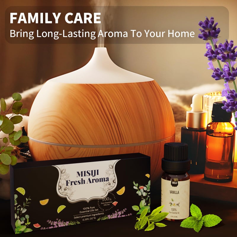 MISIJI Essential Oils Set Top 6 Aromatherapy-Essential Oils for Diffuser for Home,Air Freshening Diffuser Oils Scents for Aromatherapy,Laundry,Candle&Soap Making,Humidifiers 6 X 10ML - Image 4