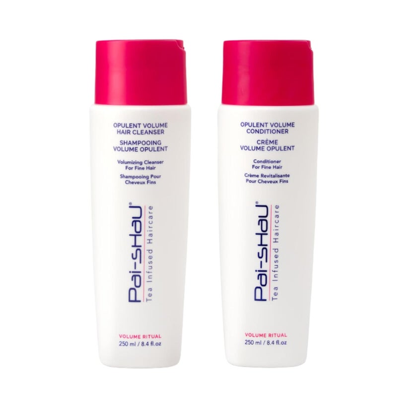Pai-Shau Opulent Volume Cleanser and Conditioner Duo Set - Volumizing Cleanser and Conditioner for Thin Hair - Provides Improved Volume and Hydration - Shampoo for Women - 8.4 Fl Oz each - Image 1