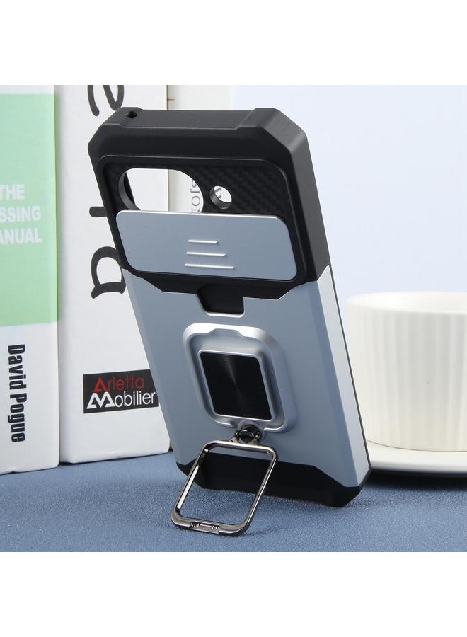 اس-توب جراب لهاتف Google Pixel 9a مزود بدرع كاميرا وفتحة بطاقة من البولي كربونات والبولي يوريثان الحراري - Image 5