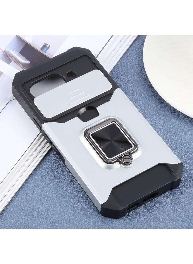 اس-توب جراب لهاتف Google Pixel 9a مزود بدرع كاميرا وفتحة بطاقة من البولي كربونات والبولي يوريثان الحراري - Image 2