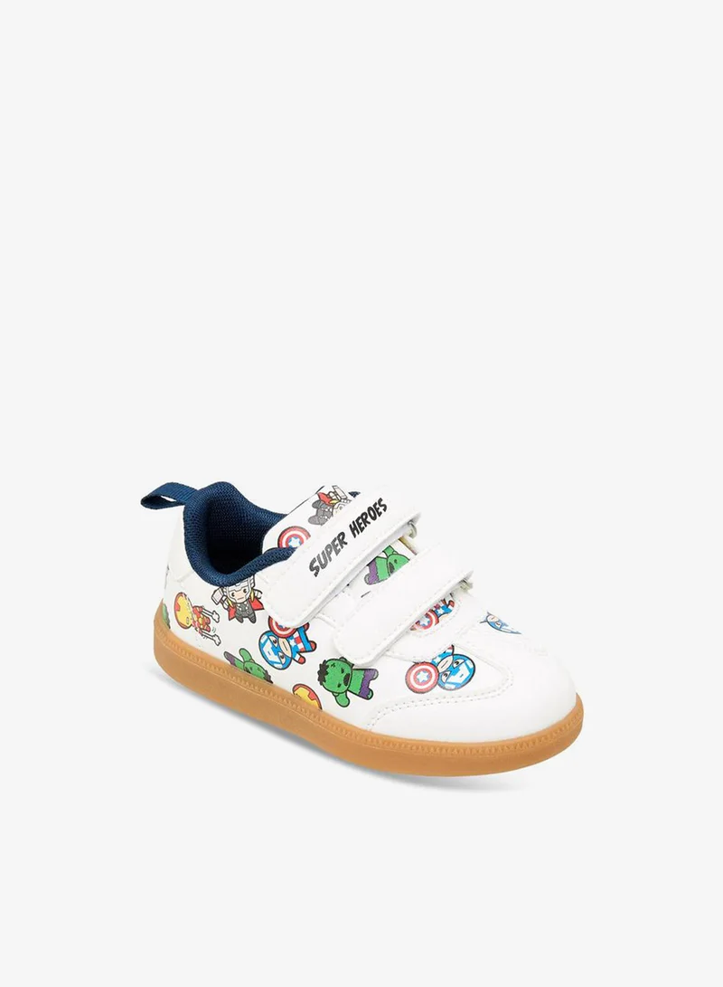 مارفل Boys Hook & Loop Ankle School Sneakers
