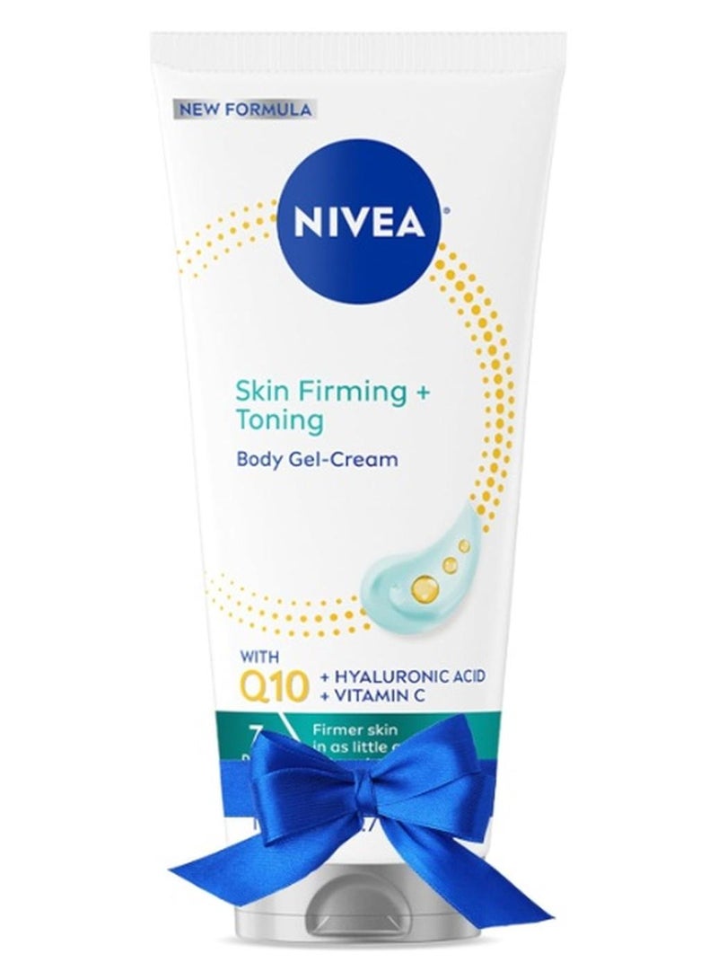 Nivea كريم جل الجسم من نيفيا لشد وتوحيد لون البشرة مع Q10، كريم شد الجسم، كريم مرطب للبشرة، أنبوب 6.7 أونصة - Image 1