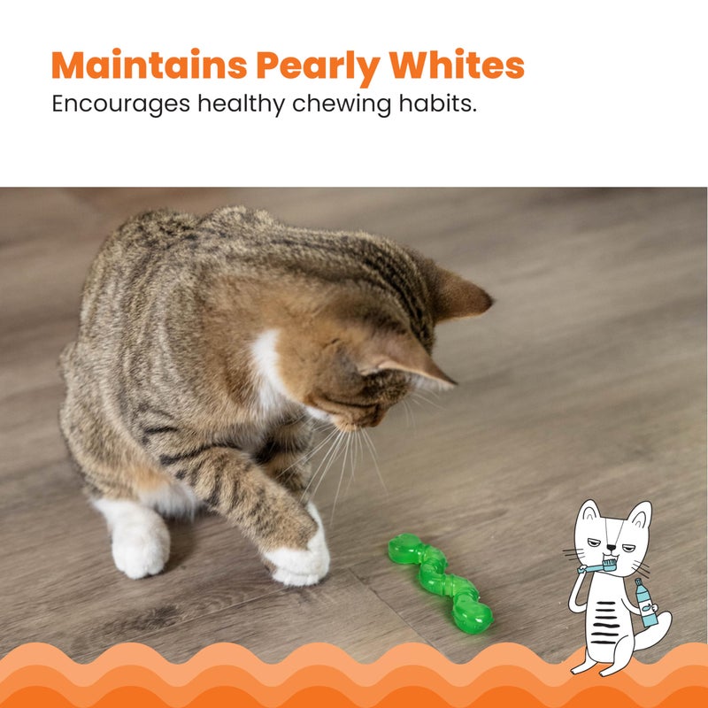 Catstages Petstages Orkakat Wiggle Worm Dental Catnip Cat Chew Toy - Image 4