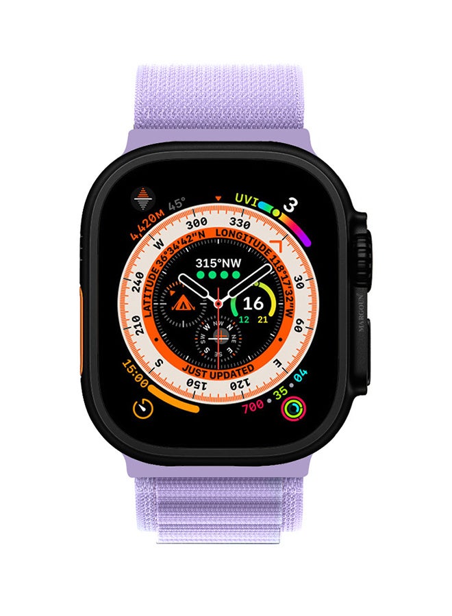 Replacement Band for Apple Watch Band 49mm 46mm 45mm 44mm - Alpine Loop Band for Women Men - Adjustable With Metal G-Hook Strap For iWatch Ultra Series SE 8/7/6/5/4/3/2/1 - Purple - Image 4