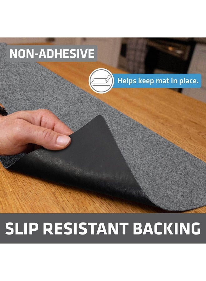 Drymate Premium Luxury Shelf & Drawer Liner, Thick Cushioned Fabric, Non-Adhesive, Absorbent, Waterproof, Slip-Resistant, Liners for Kitchen Cabinets, Cupboards (USA Made)(12”x59”)(2-Pack)(Light Grey) - Image 2