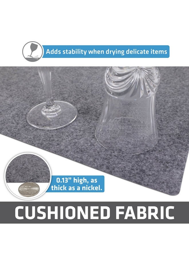 Drymate Premium Luxury Shelf & Drawer Liner, Thick Cushioned Fabric, Non-Adhesive, Absorbent, Waterproof, Slip-Resistant, Liners for Kitchen Cabinets, Cupboards (USA Made)(12”x59”)(2-Pack)(Light Grey) - Image 5