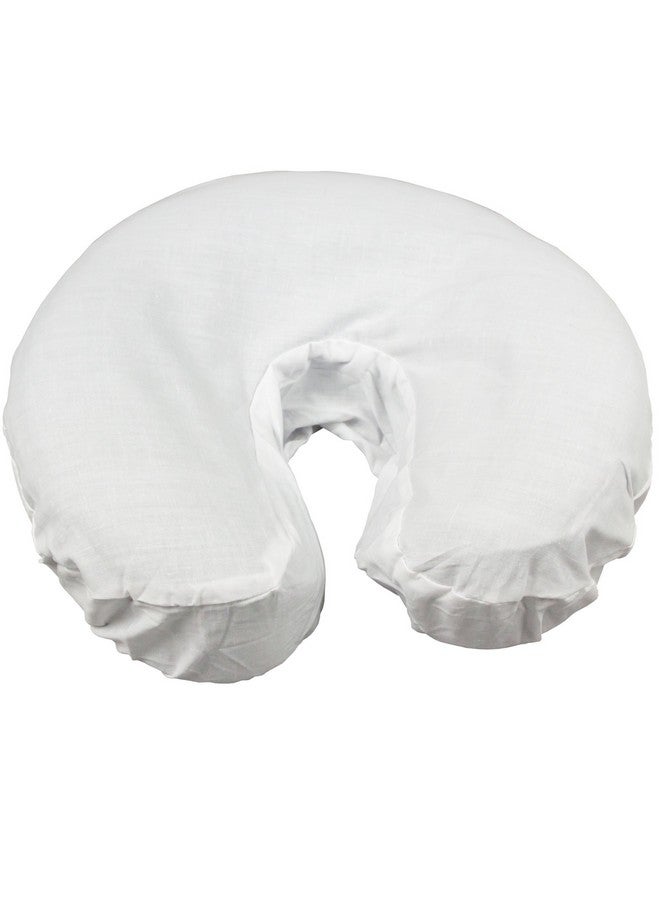 بودي لينين أغطية تدليك الوجه المصنوعة من القطن البوليستر من سيمبليستي (أبيض، عبوة من 10 قطع) - قماش نظيف وواضح للاستخدام المتكرر والغسيل، ثابت اللون وخالٍ من اللاتكس، يناسب جميع طاولات التدليك القياسية - Image 1