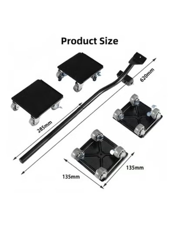 عربست عجلات نقل الأثاث، أدوات نقل الأثاث الثقيلة مع 4 عجلات قابلة للقفل، رافعة أثاث للأرائك والثلاجات، نقل آمن وسهل الانزلاق، عجلات تحريك الاثاث، عجلات، رافعة اثاث - Image 2