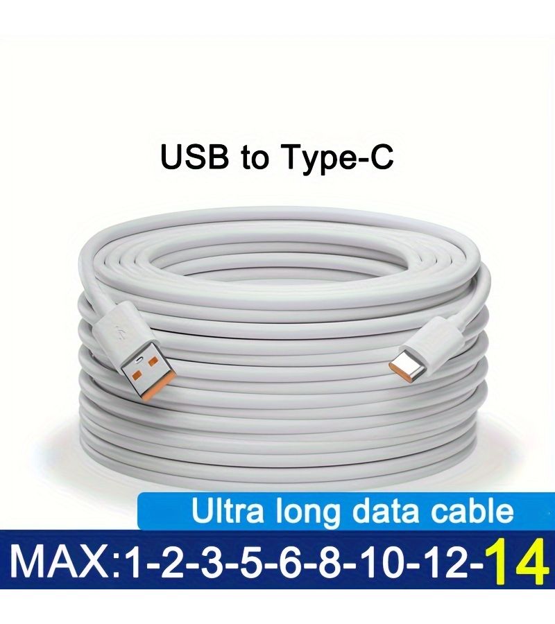 High Speed USB C Fast Charging Cable 16.4ft Universal Durable Extra Long - Image 1
