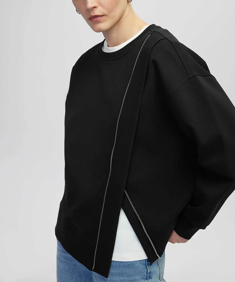 Ipekyol Sweatshirt with Asymmetric Zipper