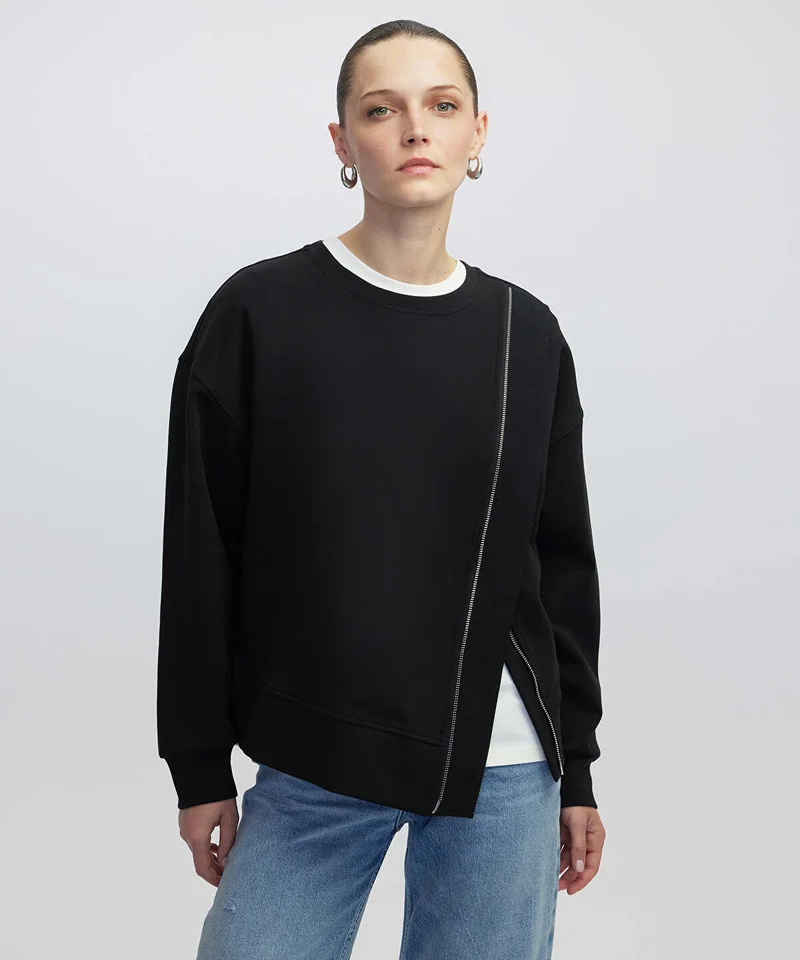 Ipekyol Sweatshirt with Asymmetric Zipper